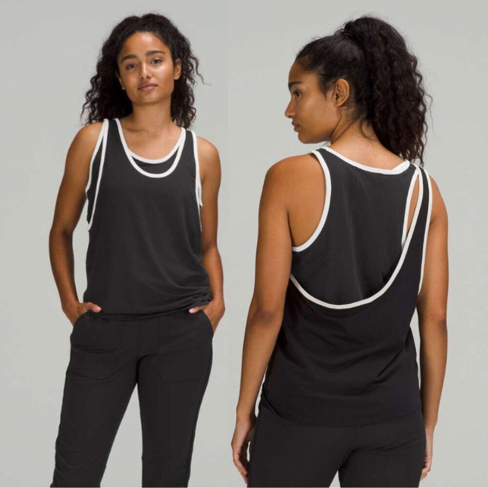 Lululemon LA Double Layer Tank in Black